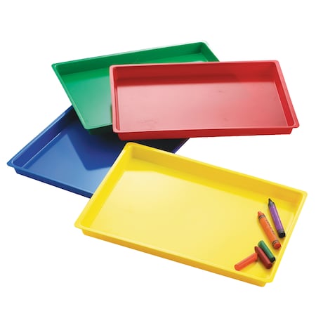 Learning Advantage Multipurpose Trays, Assorted Colors, PK4 77040